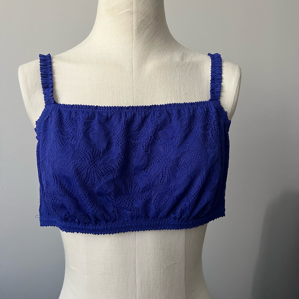 Aries Elegant Royal Blue Lace Tank Top/Bra